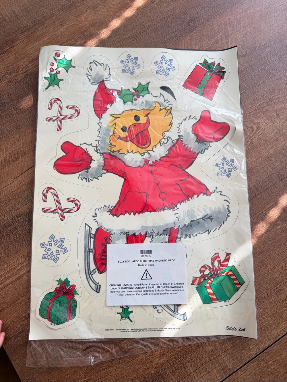 VTG Merry Christmas Holiday Pet Sticker Sheet - Red & Green - Picture 2 of 3